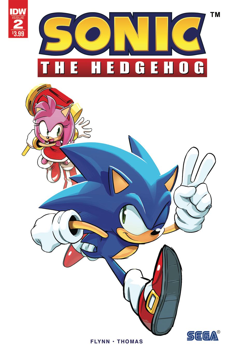 Sonic The Hedgehog Vol 3 #2 Cover E 2nd Ptg Variant Tyson Hesse Cover