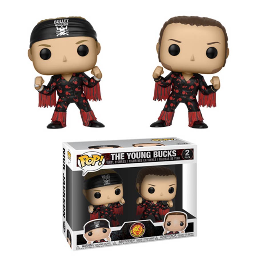 POP Wrestling Bullet Club The Young Bucks 2-Pack Vinyl Figure