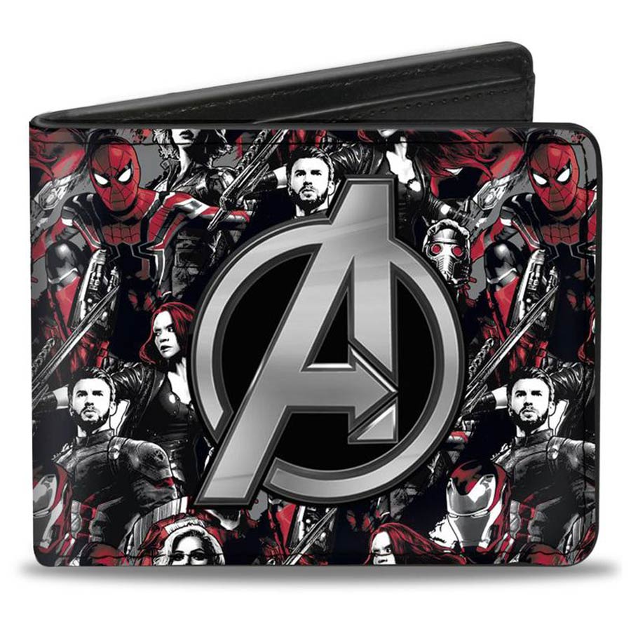 Avengers Infinity War Bi-Fold Wallet - Avengers Logo And Heroes
