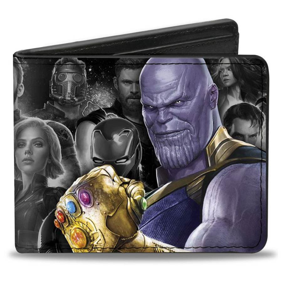 Avengers Infinity War Bi-Fold Wallet - Thanos And Heroes Collage
