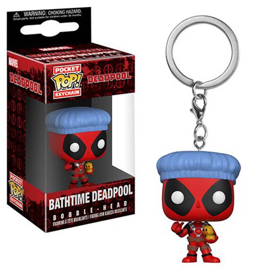 POP Marvel Deadpool Playtime Deadpool Bath Time Vinyl Figure Pocket Keychain