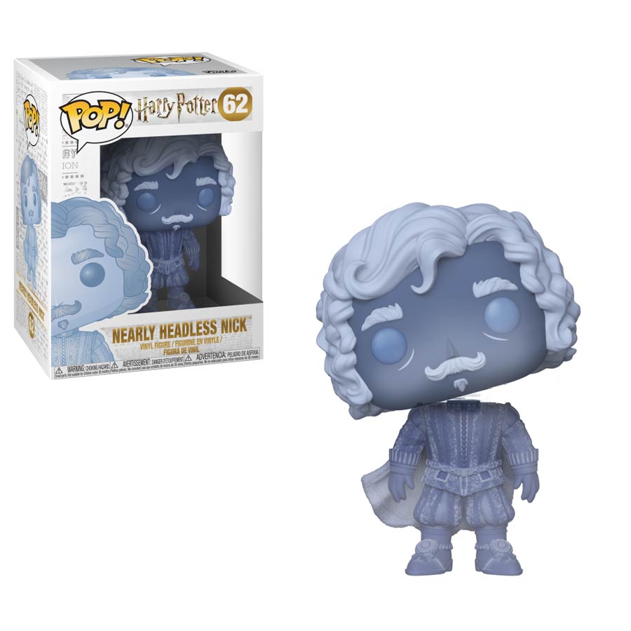 POP Harry Potter 62 Nearly Headless Nick Blue Translucent Vinyl Figure