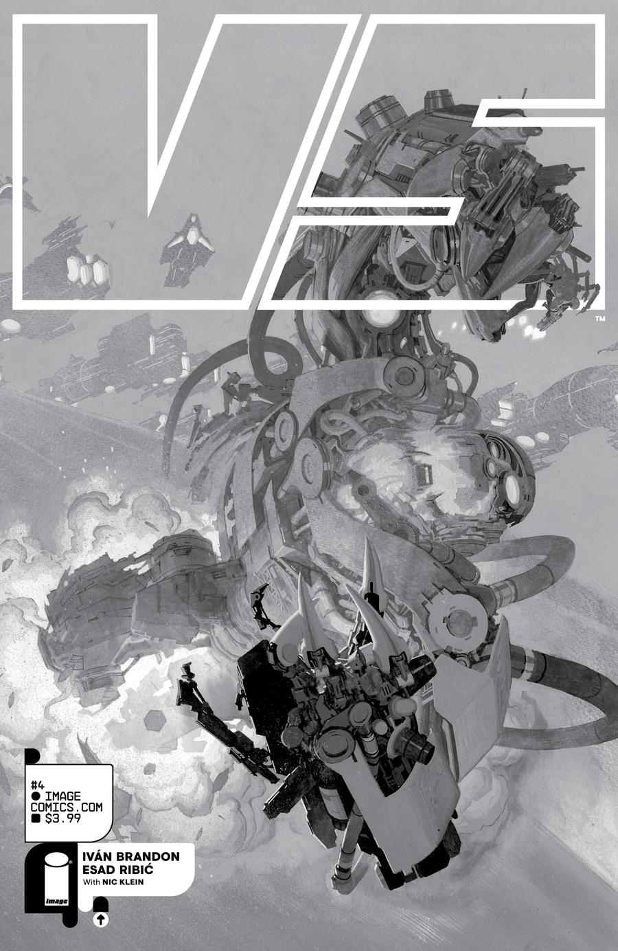 VS #4 Cover C Variant Esad Ribic Black & White Cover