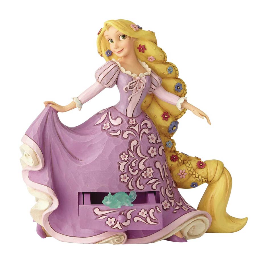 Disney Traditions Rapunzel With Pascal Charm Figurine