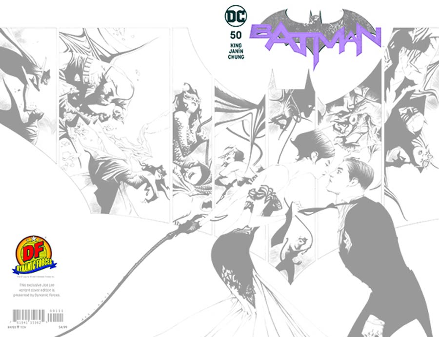 Batman Vol 3 #50 Cover I DF Exclusive Jae Lee Black And White Variant Cover