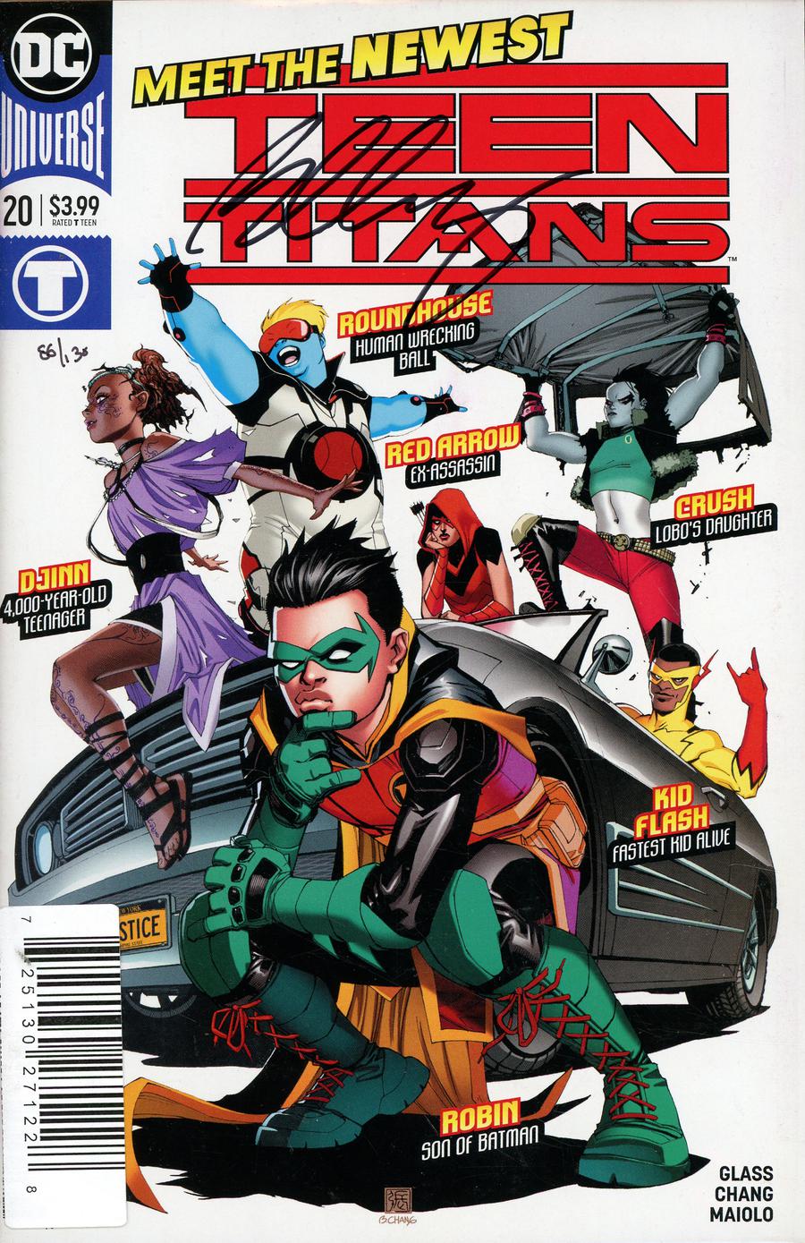 Teen Titans Vol 6 #20 Cover D DF Signed By Bernard Chang