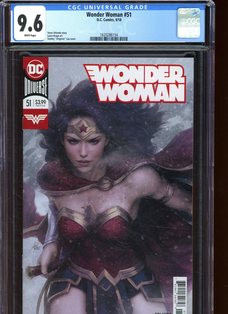 Wonder Woman Vol 5 #51 Cover D DF Stanley Artgerm Lau Cover CGC Graded