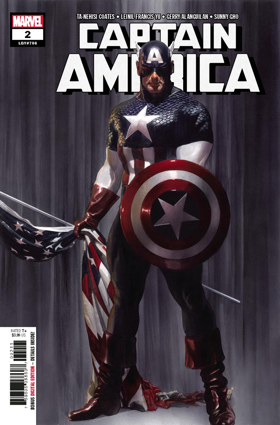 Captain America Vol 9 #2 Cover A 1st Ptg Regular Alex Ross Cover