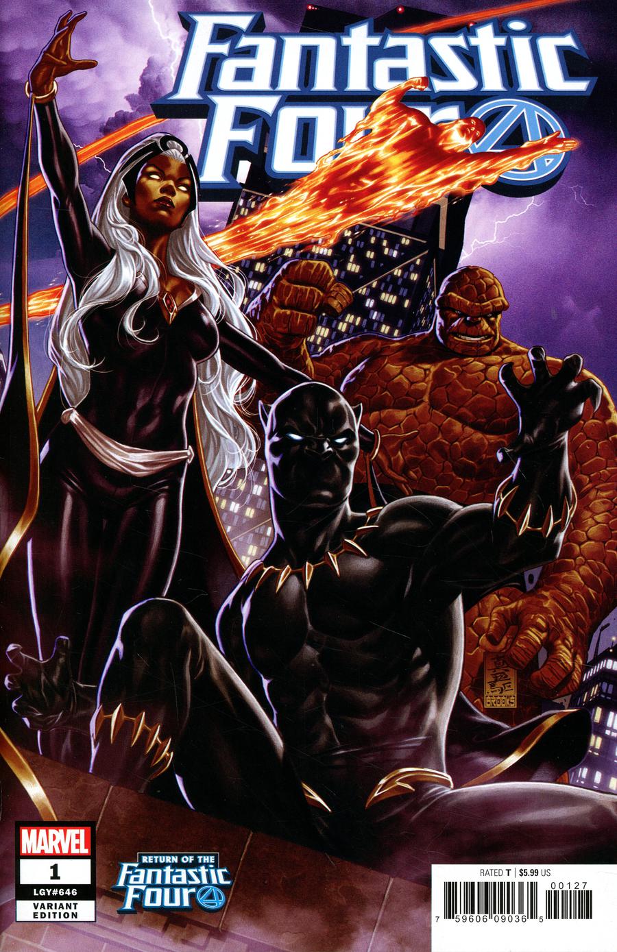 Fantastic Four Vol 6 #1 Cover B Variant Mark Brooks Return Of The Fantastic Four Cover