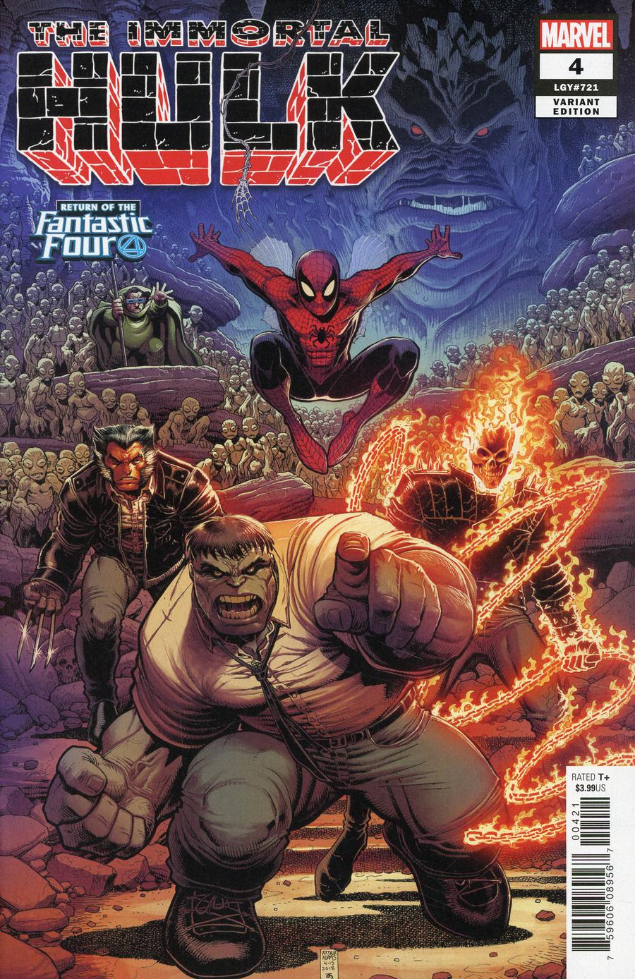 Immortal Hulk #4 Cover B Variant Arthur Adams Return Of The Fantastic Four Cover