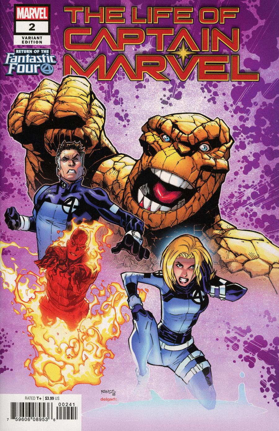 Life Of Captain Marvel Vol 2 #2 Cover B Variant Humberto Ramos Return Of The Fantastic Four Cover