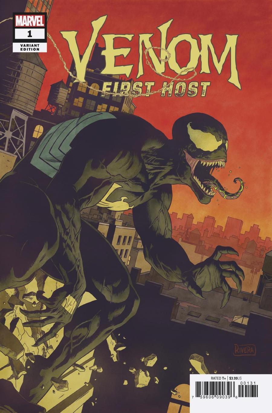 Venom First Host #1 Cover B Variant Paolo Rivera Cover