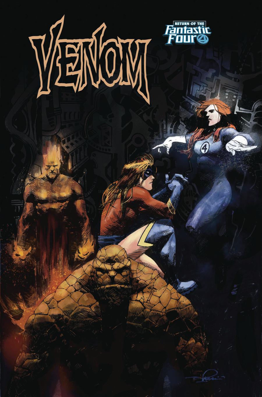 Venom Vol 4 #5 Cover B Variant Gerardo Zaffino Return Of The Fantastic Four Cover