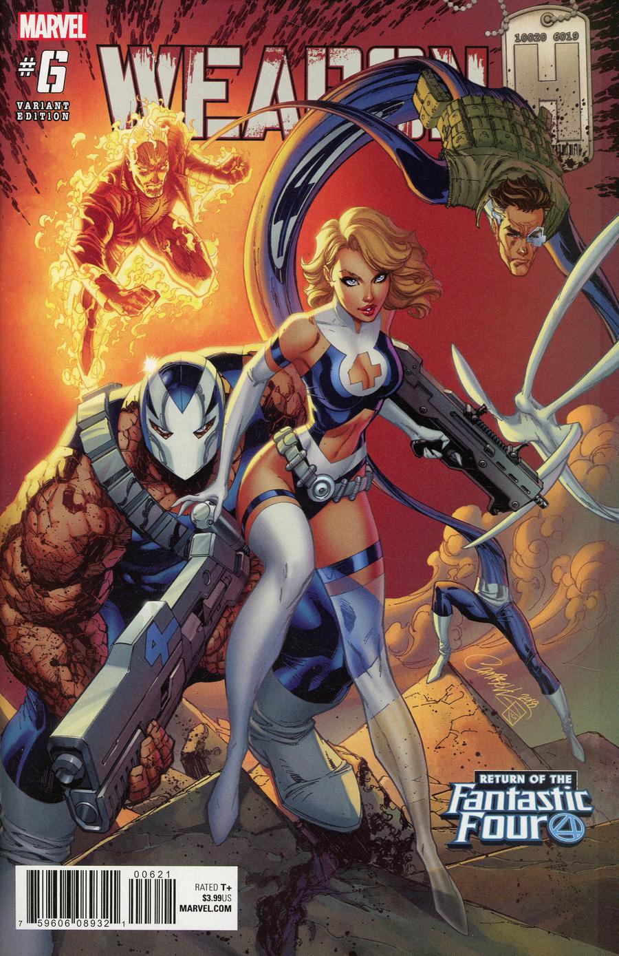Weapon H #6 Cover B Variant J Scott Campbell Return Of The Fantastic Four Cover