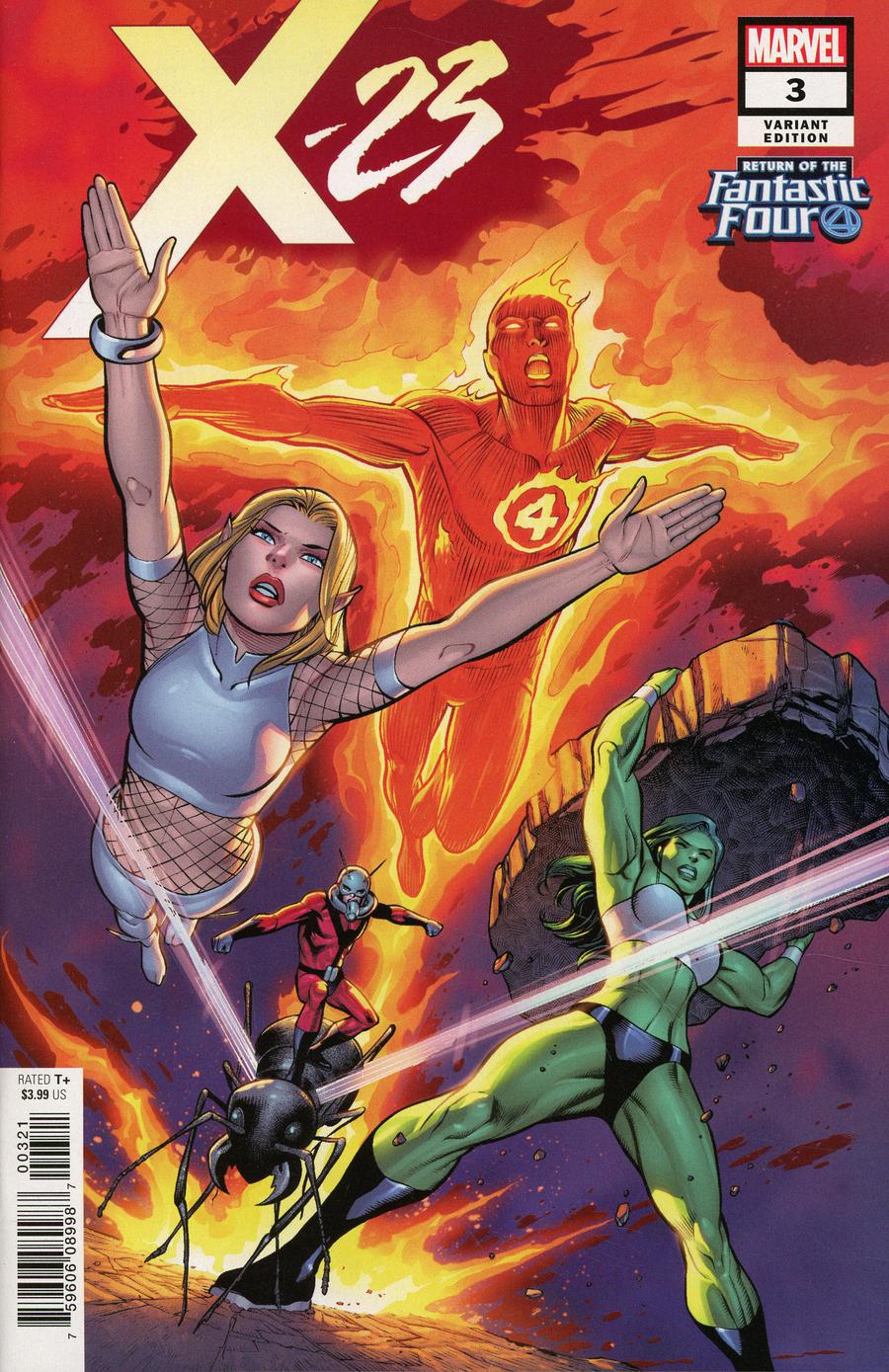 X-23 Vol 3 #3 Cover B Variant Carlos Pacheco Return Of The Fantastic Four Cover
