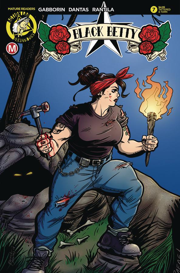 Black Betty #7 Cover B Variant Rafael Dantas Tattered & Torn Cover