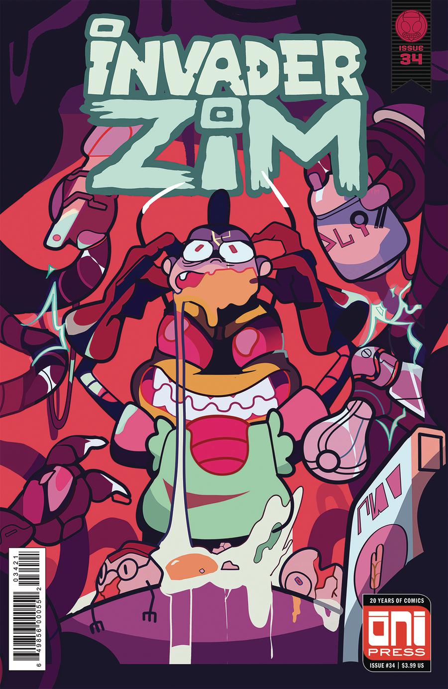 Invader Zim #34 Cover B Variant Miracle Mosley Cover