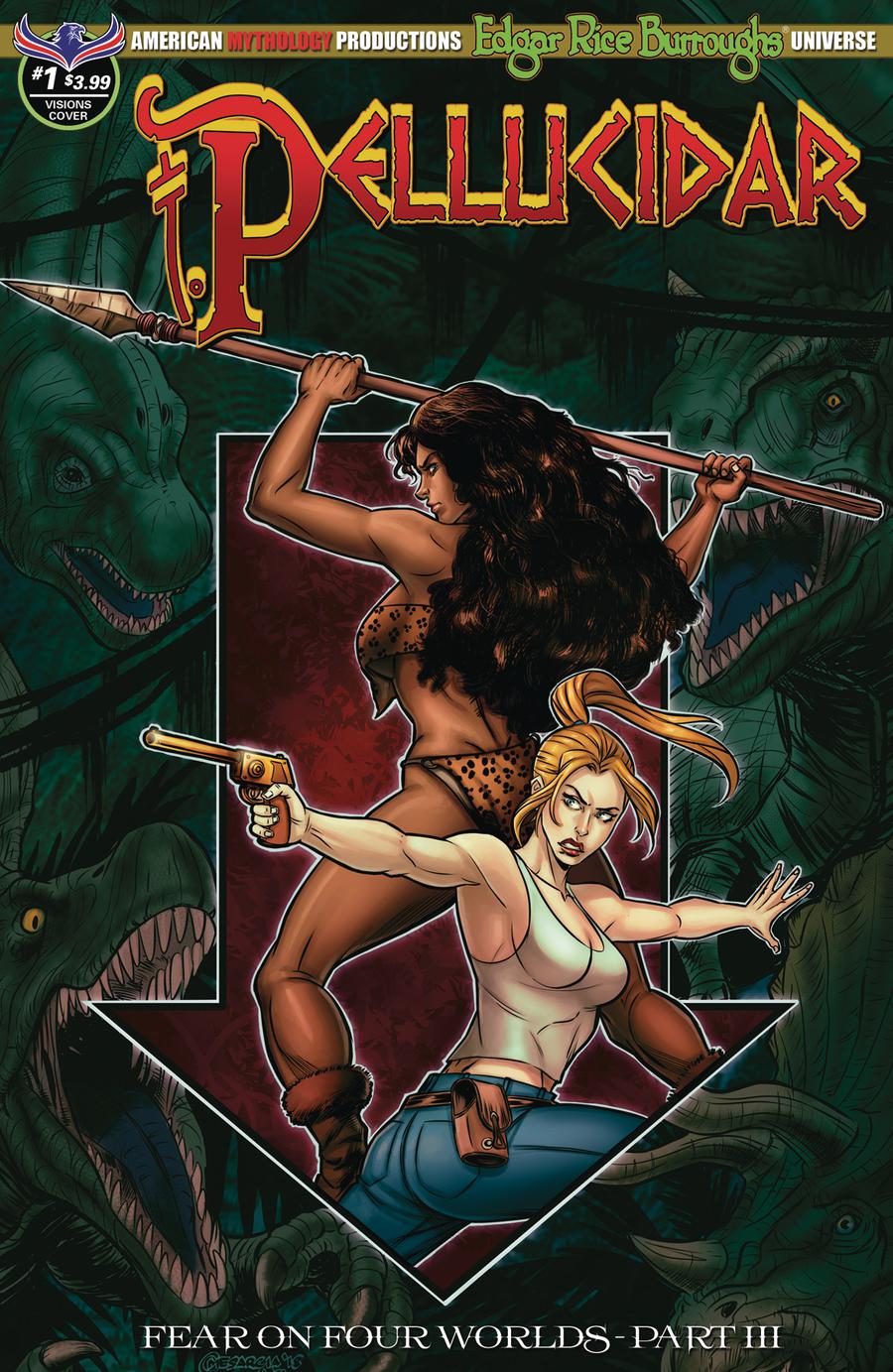 Pellucidar #1 Cover B Variant Cyrus Mesarcia Depths Of The Earth Cover (Fear On Four Worlds Part 3)