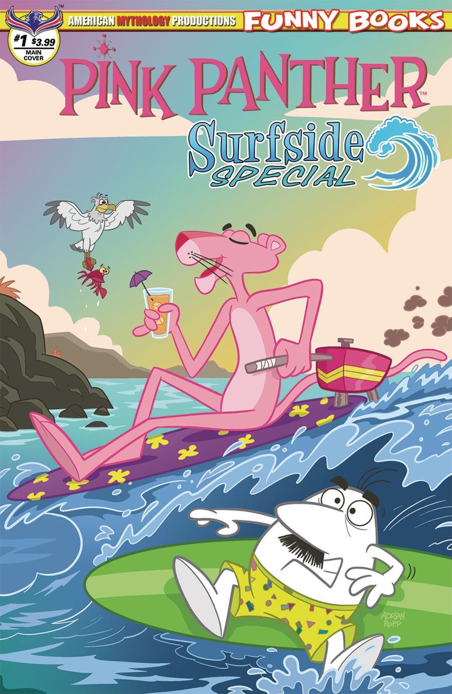 Pink Panther Surfside Special #1 Cover A Adrian Ropp Catch A Wave Cover