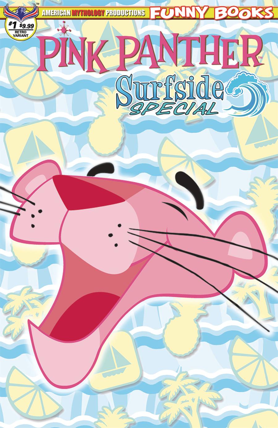 Pink Panther Surfside Special #1 Cover C Variant Retro Animation Limited Edition Cover