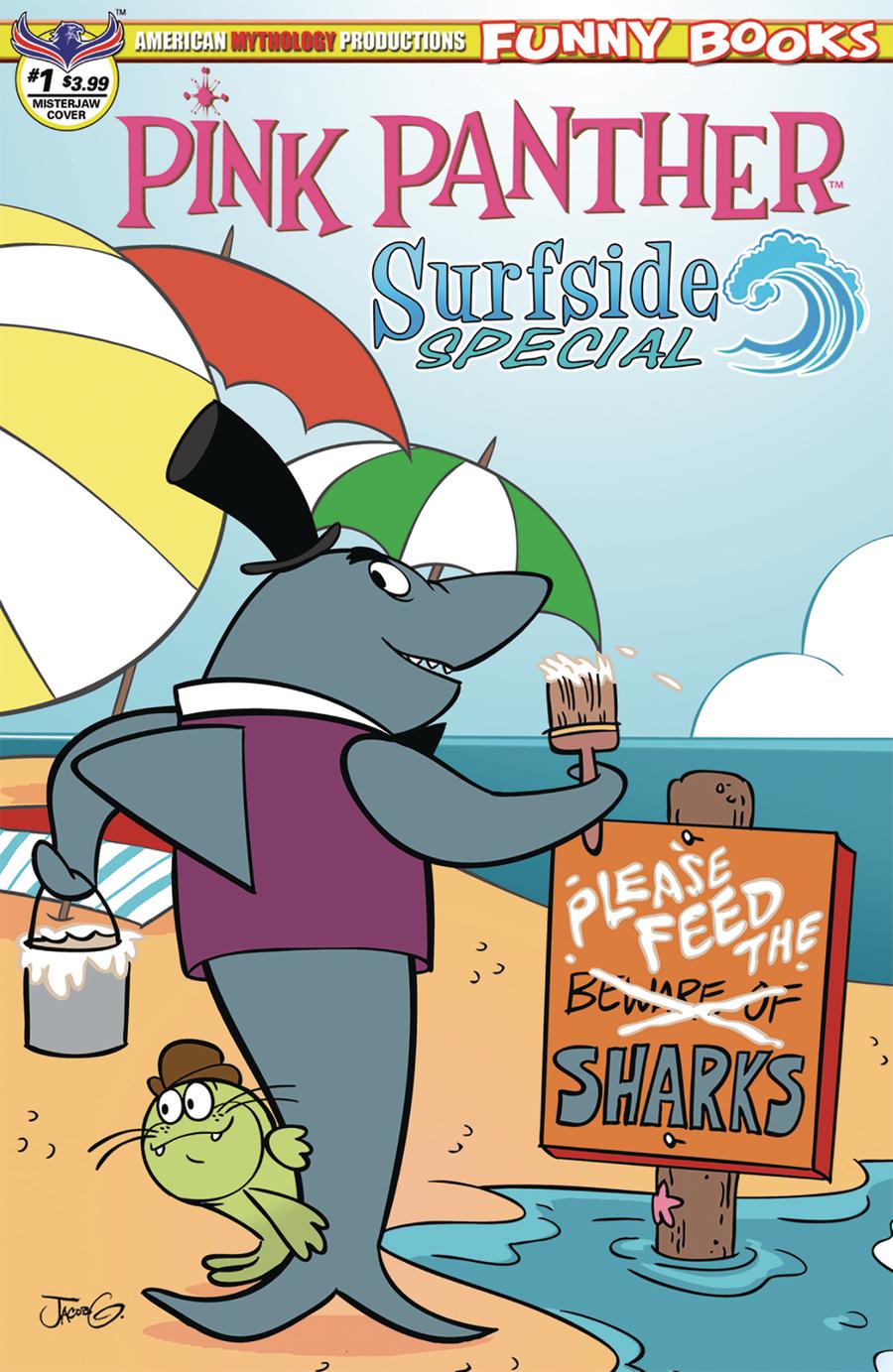 Pink Panther Surfside Special #1 Cover B Variant Jacob Greenwalt Misterjaw Cover