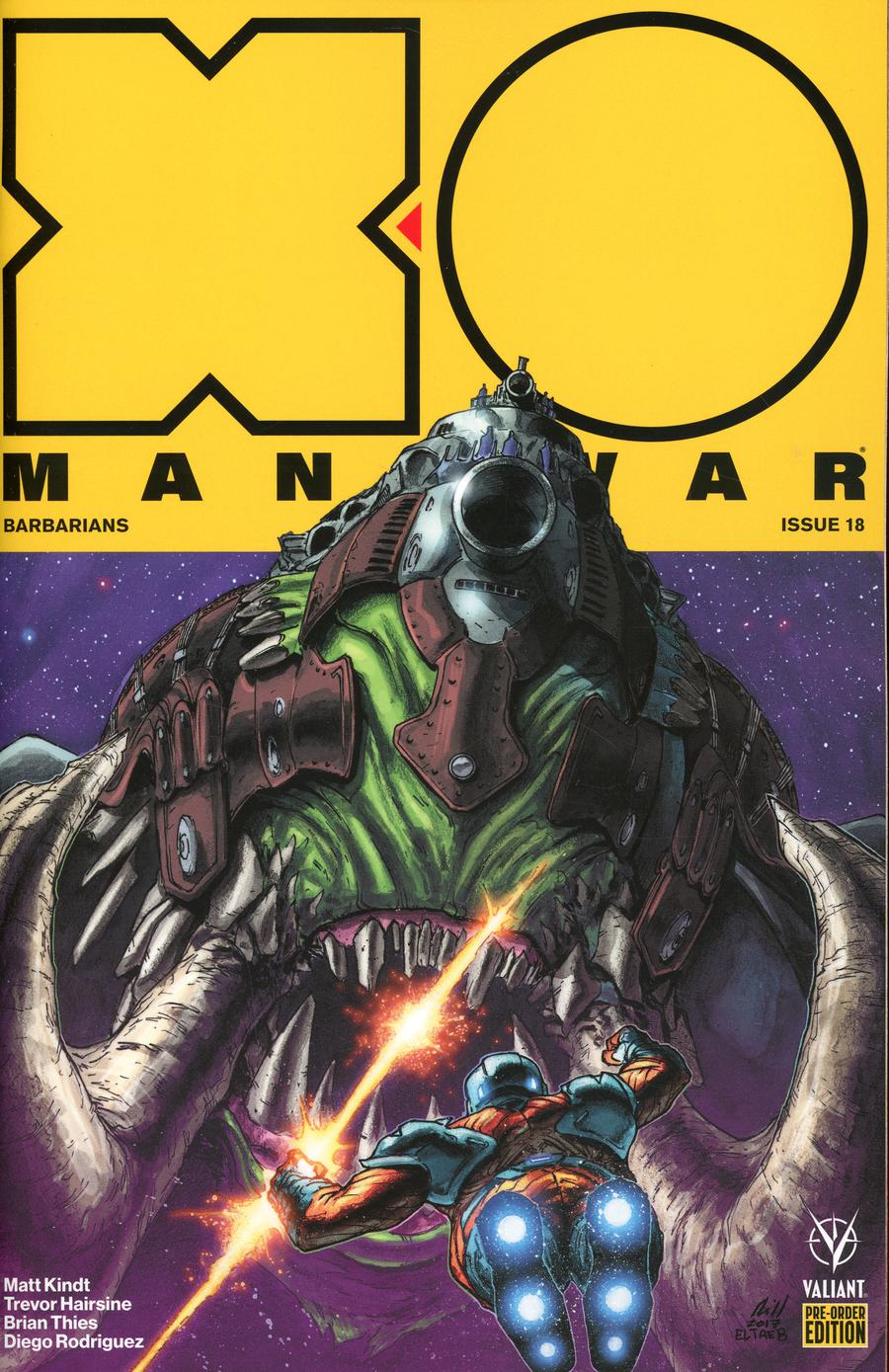 X-O Manowar Vol 4 #18 Cover C Variant Shane Davis Cover