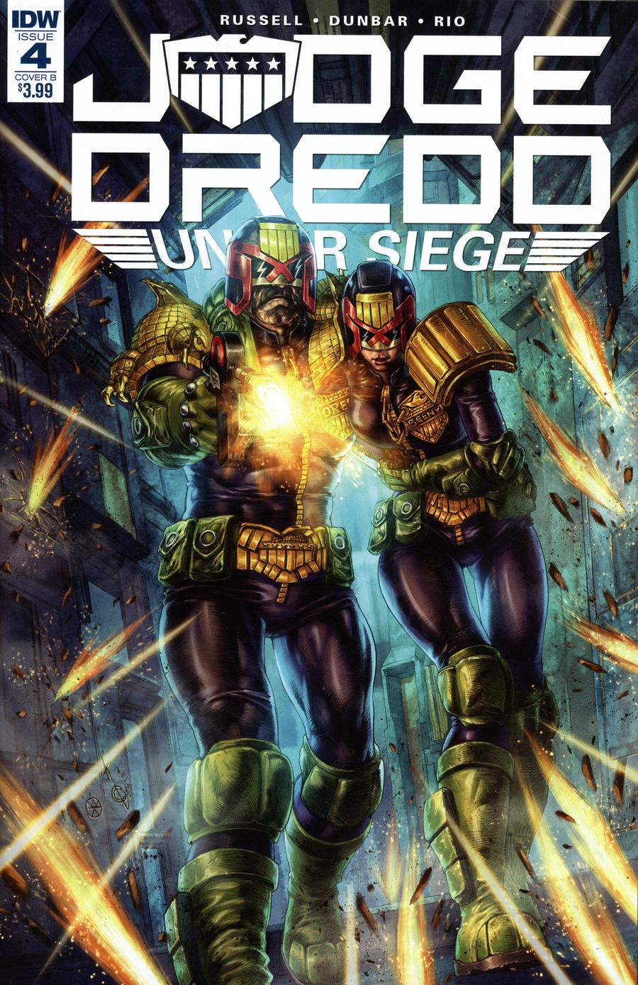 Judge Dredd Under Siege #4 Cover B Variant Alan Quah Color Cover