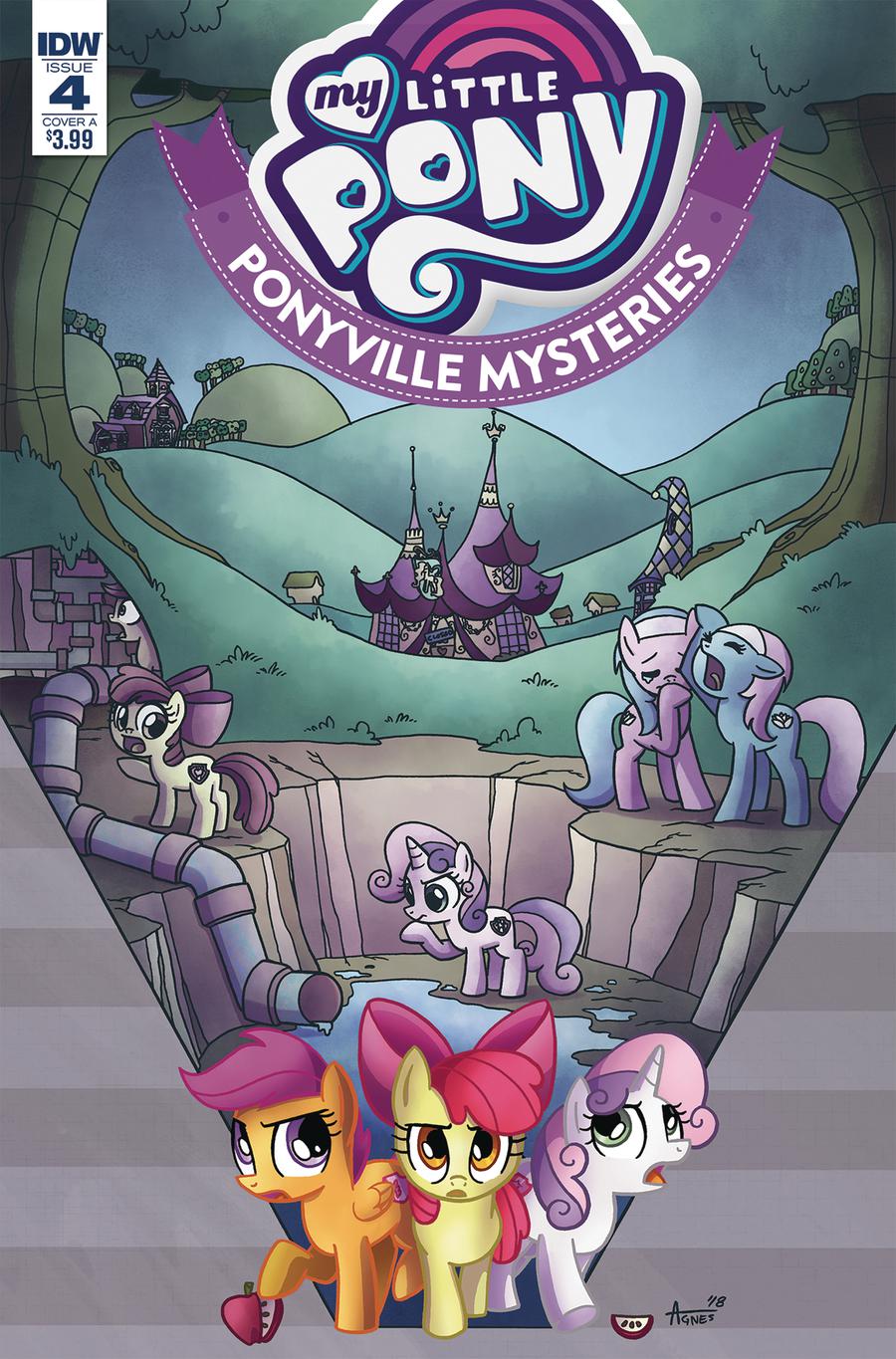 My Little Pony Ponyville Mysteries #4 Cover A Regular Agnes Garbowska Cover
