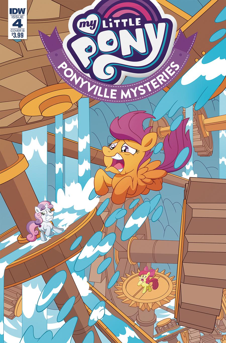 My Little Pony Ponyville Mysteries #4 Cover B Variant Philip Murphy Cover