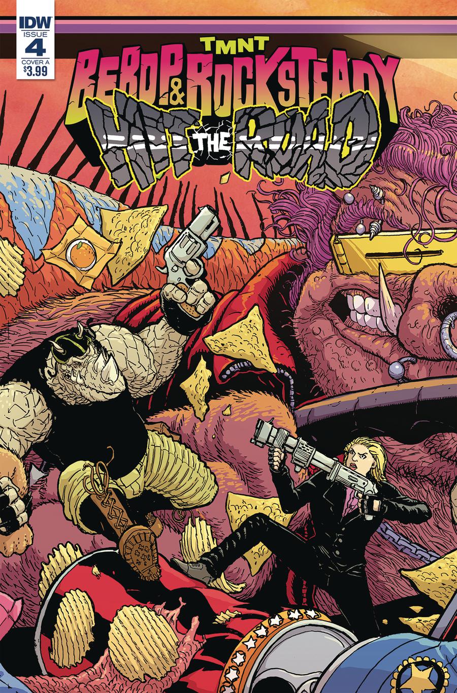 Teenage Mutant Ninja Turtles Bebop & Rocksteady Hit The Road #4 Cover A Regular Nick Pitarra Cover