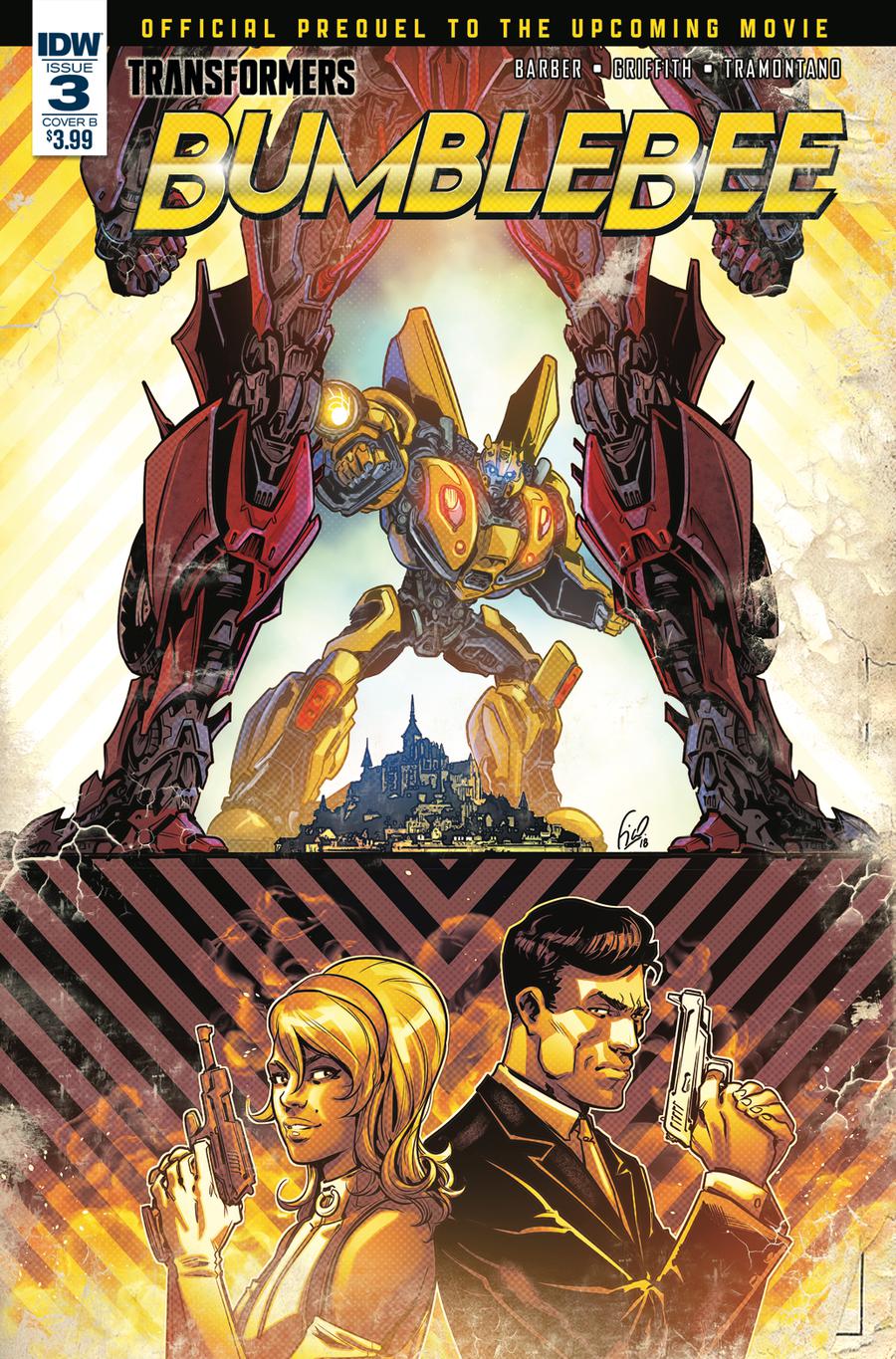 Transformers Bumblebee Movie Prequel #3 Cover B Variant Fico Ossio Cover