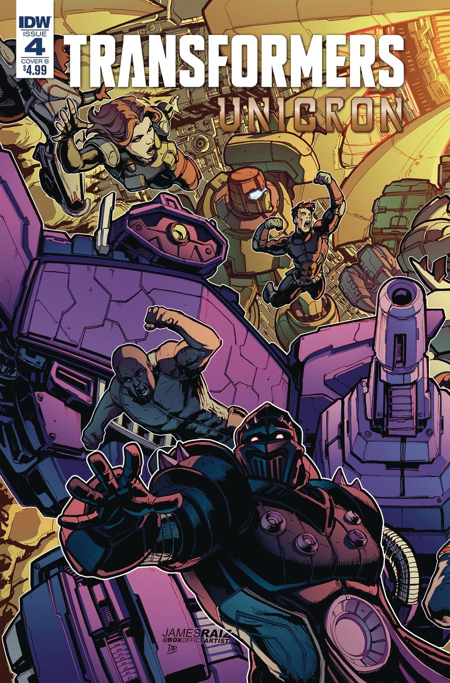 Transformers Unicron #4 Cover B Variant James Raiz Cover