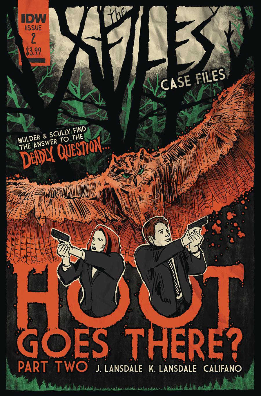 X-Files Case Files Hoot Goes There #2 Cover B Variant JJ Lendl Cover