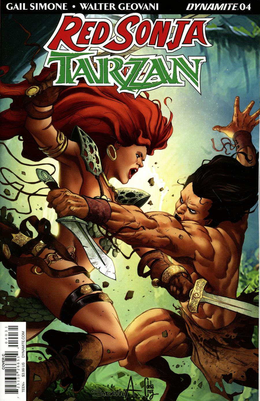 Red Sonja Tarzan #4 Cover C Variant Sergio Davila Cover