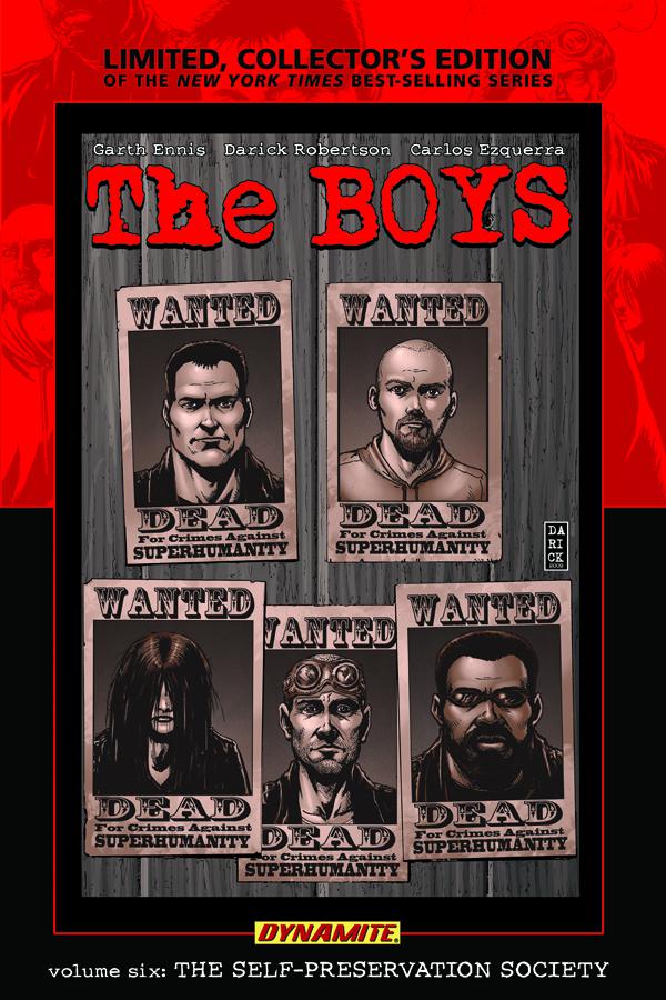 Boys Vol 6 Self-Preservation Society Limited Edition HC Signed Edition By Garth Ennis