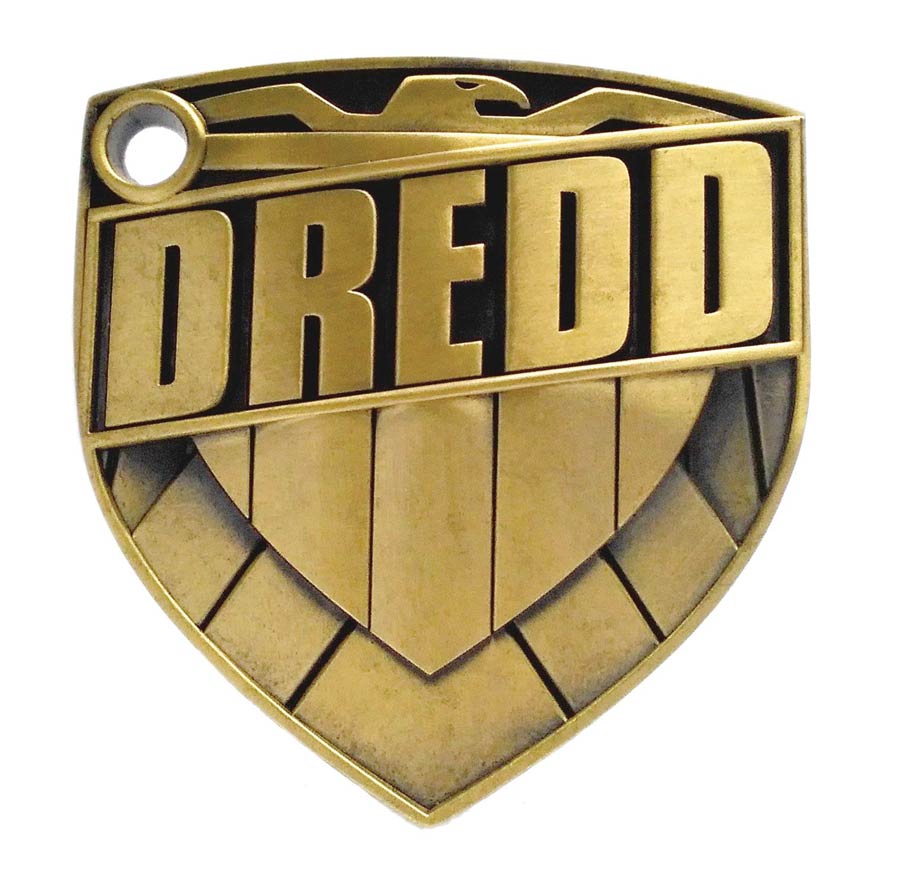 Judge Dredd Metal Badge By Jock 1/1 Scale Prop Replica
