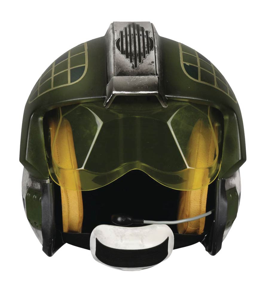 Star Wars Gold Leader Rebel Pilot Helmet Replica