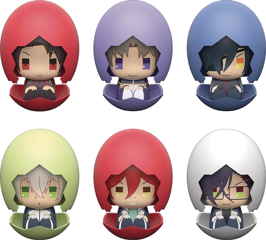 Piyokuru Touken Ranbu Hanamaru Trading Figure Blind Mystery Box 6-Piece Display