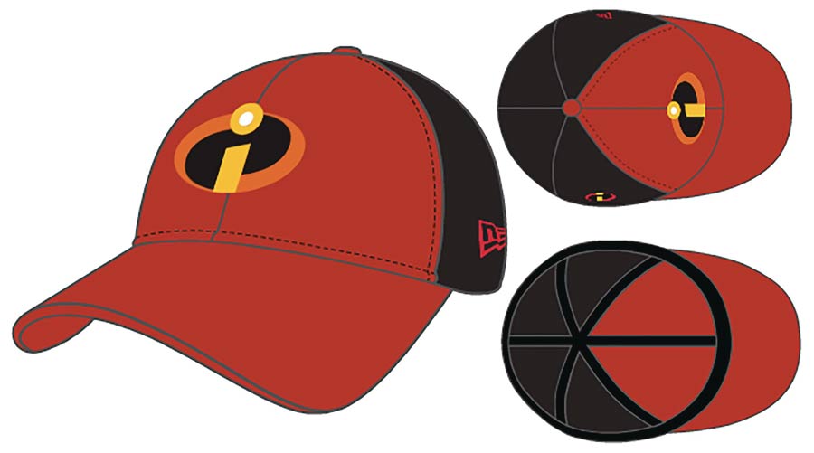 Incredibles 2 Red & Black 2-Tone Previews Exclusive 3930 Flex Fit Cap