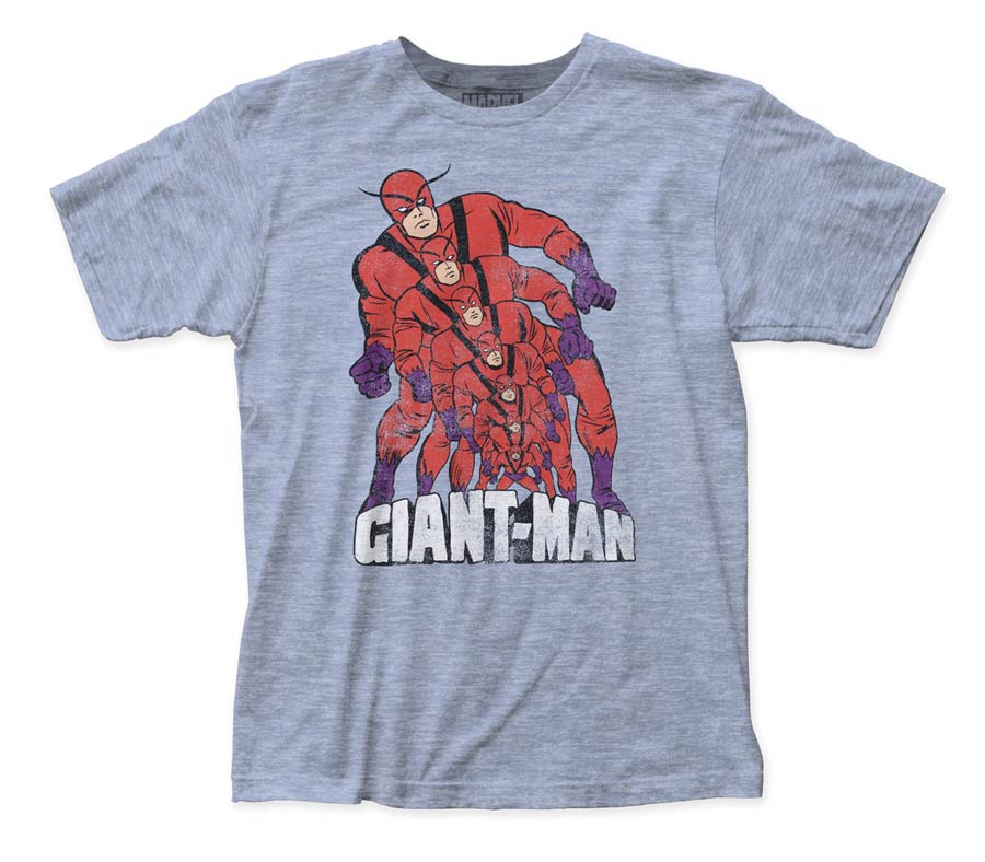 Giant-Man Growing Previews Exclusive Heather Blue T-Shirt Large