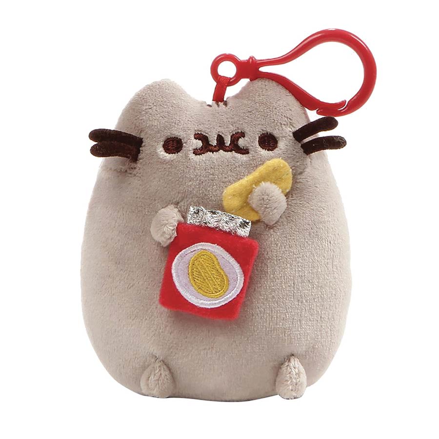 Gund Pusheen 5-Inch Backpack Clip - Potato Chips