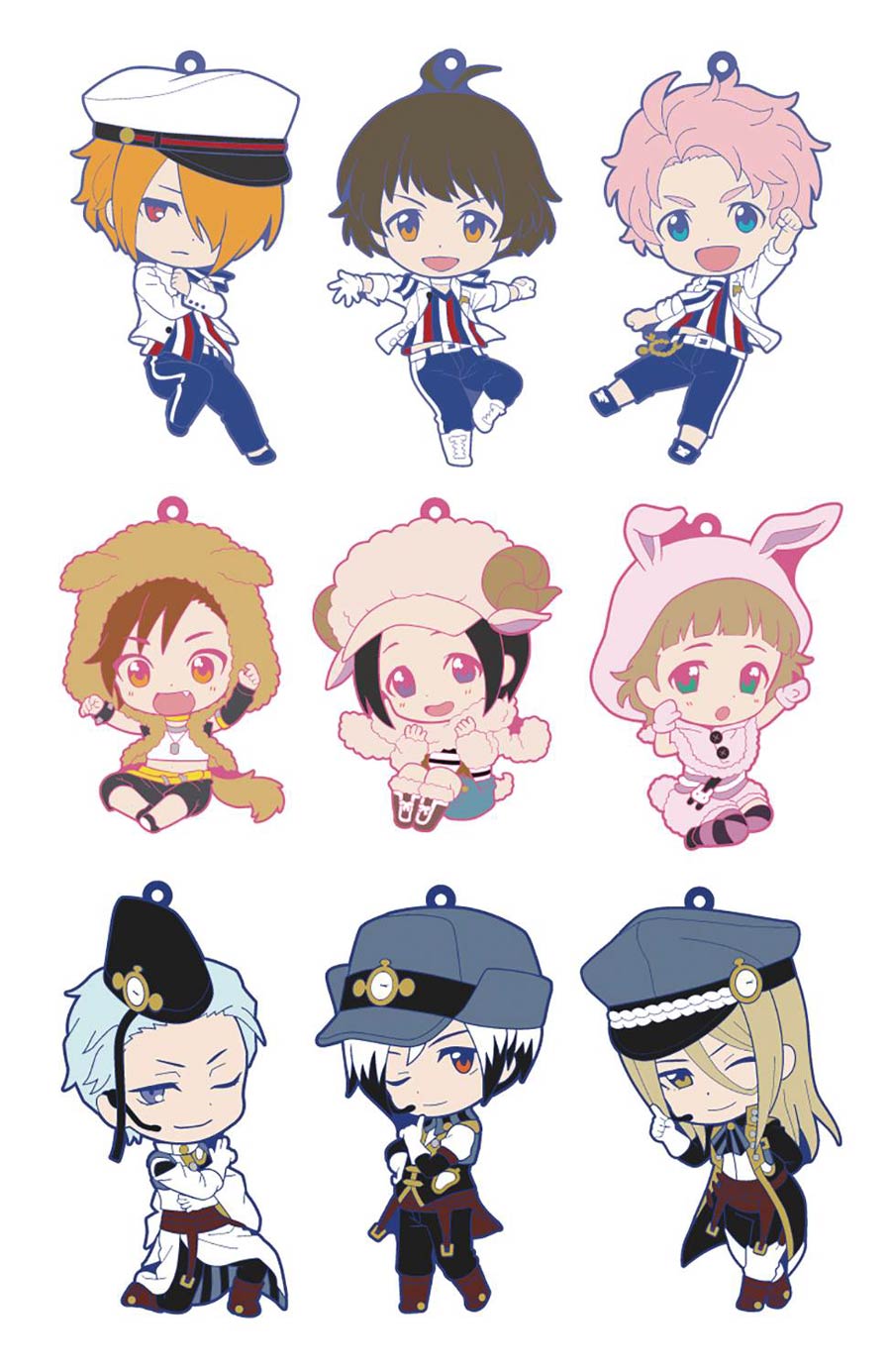 Idolmaster Sidem Vol 5 Niitengomu Rubber Strap 10-Piece Display