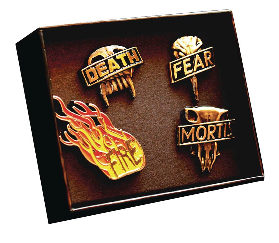 Judge Dredd Dark Judges Metal Pin Badge Set