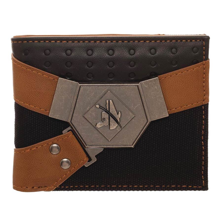 Star Wars Han Solo Costume-Inspired Metal Badge Bi-Fold Wallet