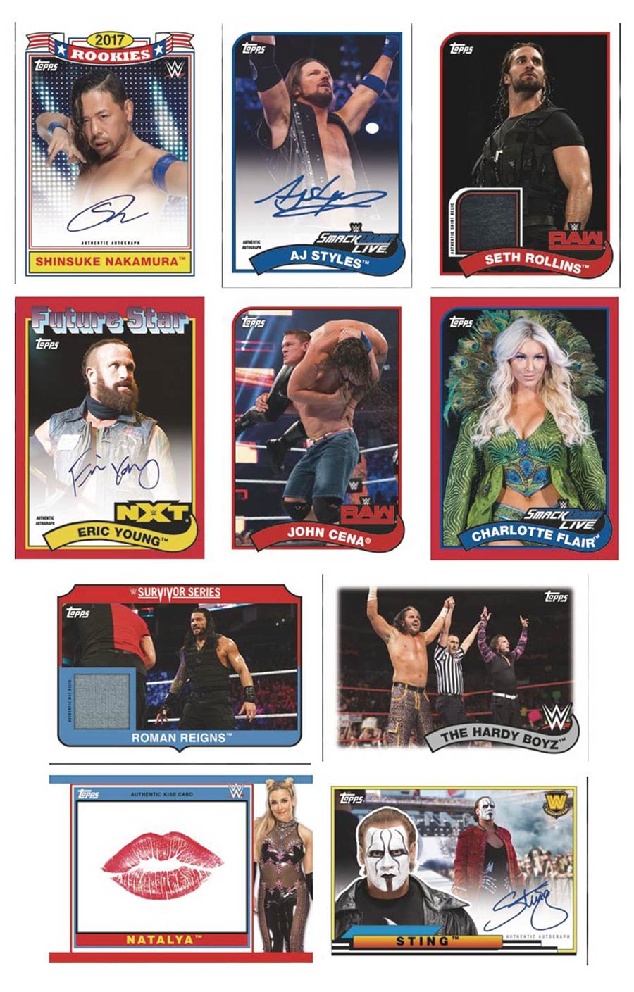 Topps 2018 WWE Heritage Trading Cards Box