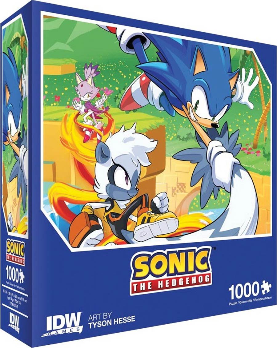 Sonic The Hedgehog Too Slow 1000-Piece Premium Puzzle