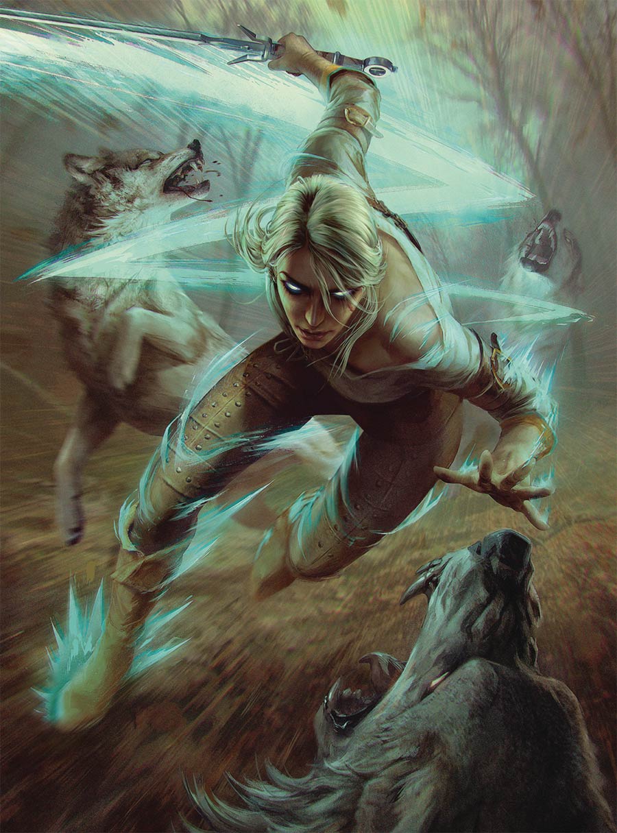 Witcher 3 Wild Hunt Ciri And The Wolves 1000-Piece Deluxe Puzzle