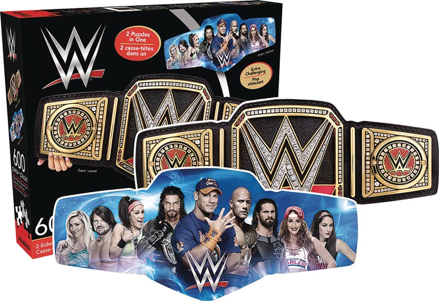 WWE Belt-Shaped 2-Sided Jigsaw Puzzle