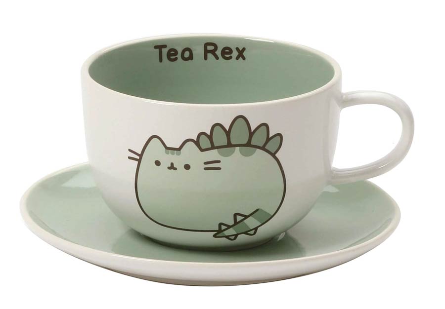 Pusheen Onim Tea Rex Tea Cup & Saucer Set