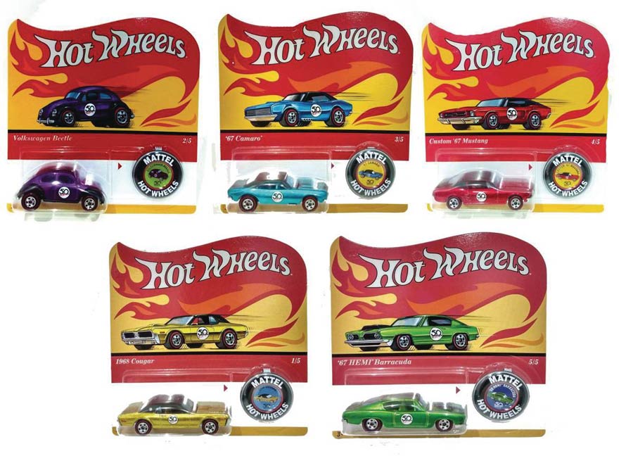 Hot Wheels 50th Anniversary Die-Cast Promo Car Assortment Case